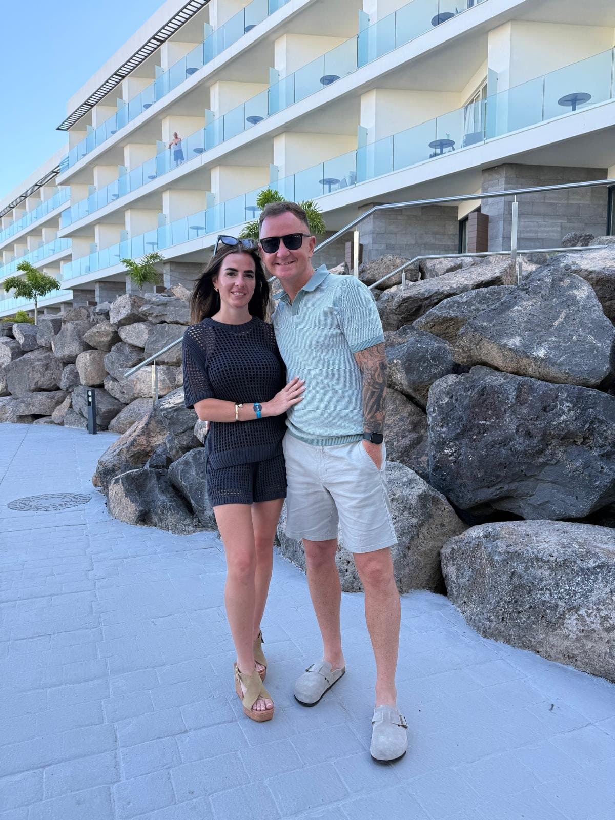 Frances and James on holiday